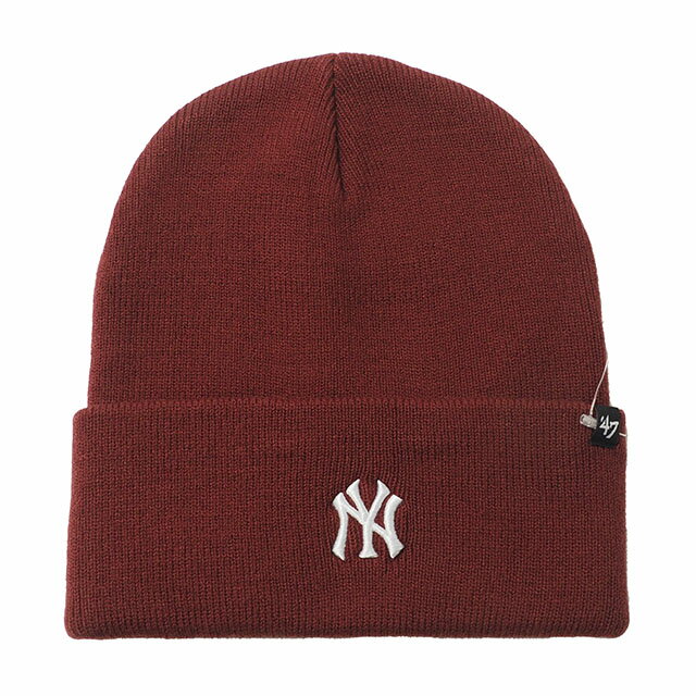 Rakuten - [即納]47BRAND ニューヨーク・ヤンキース 47 BASE RUNNER CUFF KNIT 47 CUFF KNIT カフニット ダークマルーン 赤 47ブランド MLB ハット キャップ 帽子 メンズ 男性 レディース 女性 ワンサイズ フリーサイズ ヨンナナ 国内正規品 国内正規販売店 47A B-BRNCK17ACE-KM
