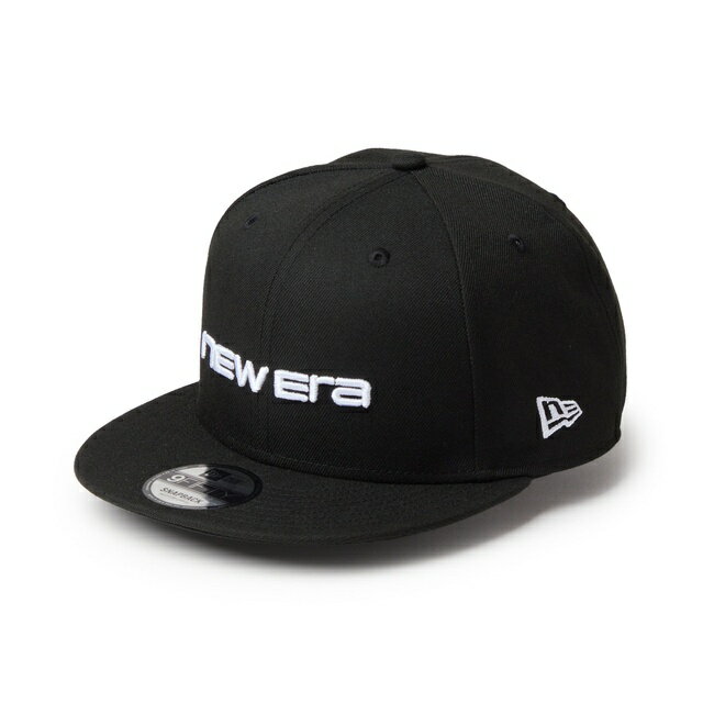 NEWERA ニューエラ 9FIFTY リニアロゴ ブラック/ホワイト キャップ 帽子 スナップバック サイズ調節可能 小物 送料無料 国内正規品 正規取扱