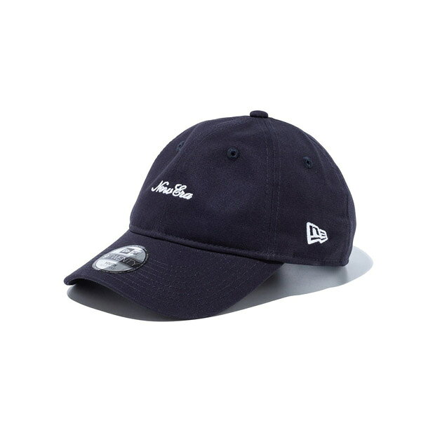キッズモデル　NEWERA ニューエラ Youth 9TWENTY スクリプトロゴ ネイビー × ホワイト 男の子 ボーイズ 女の子 ガールズ キャップ 帽子 小物 アクセサリー NEW ERA KIDS 送料無料 NEW ERA 国内