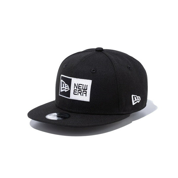 Rakuten - キッズモデル　NEWERA ニューエラ Child 9FIFTY ボックスロゴ ブラック × ホワイト 男の子 ボーイズ 女の子 ガールズ キャップ 帽子 小物 アクセサリー NEW ERA KIDS 送料無料 NEW ERA 国内