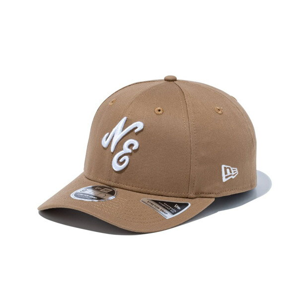 NEWERA 뉴 에라 9FIFTY 스트레치 스냅 클래식 로고 카키 × 화이트 캡 모자 스냅 백 사이즈 조절 가능 소품 무료 배송 국내 정규품 정규 취급점
