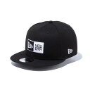 NEWERA ニューエラ 9FIFTY ボックスロゴ ブラック × ホワイト キャップ 帽子 スナップバック サイズ調節可能 小物 送料無料 国内正規品 正規取扱店(4)