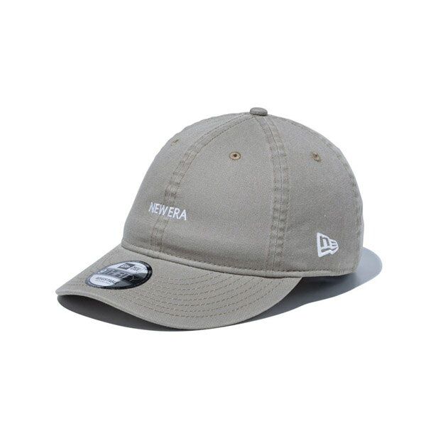 Rakuten - NEWERA ニューエラ 9THIRTY NEW ERA ミニロゴ ウォッシュドコットン ペブル × ホワイト メンズ レディース 帽子 CAP キャップ ハット 小物 アクセサリー 送料無料 NEW ERA 国内正規品 正規取扱店