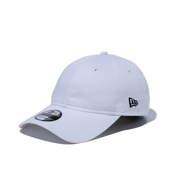 Rakuten - NEWERA ニューエラ 9TWENTY ロングバイザー ノンウォッシュコットン ベーシック ホワイト × ブラック　CAP 調節可能 メンズ　プレゼント ギフト 贈り物
