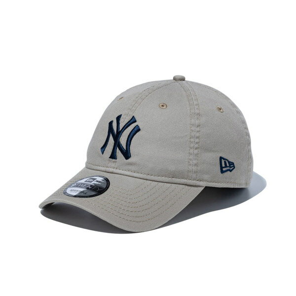 Rakuten - NEWERA ニューエラ 9TWENTY ニューヨーク・ヤンキース ウォッシュドコットン ペブル × ネイビー　CAP 調節可能 メンズ　プレゼント ギフト 贈り物