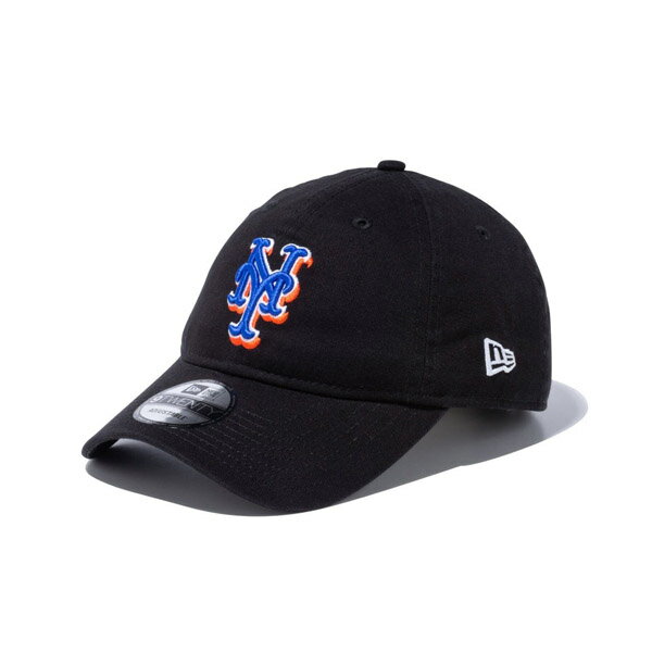 Rakuten - NEWERA ニューエラ 9TWENTY ニューヨーク・メッツ ウォッシュドコットン ブラック × チームカラー　CAP 調節可能 メンズ　プレゼント ギフト 贈り物