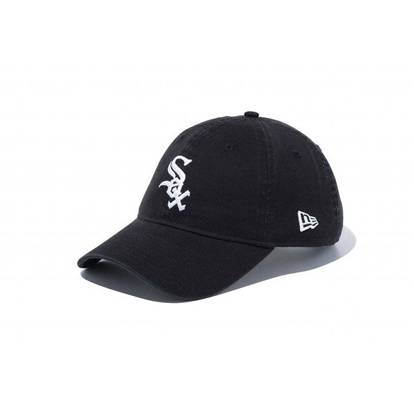 Rakuten - NEWERA ニューエラ 9TWENTY シカゴ・ホワイトソックス ウォッシュドコットン ブラック × ホワイト　CAP 調節可能 メンズ　プレゼント ギフト 贈り物