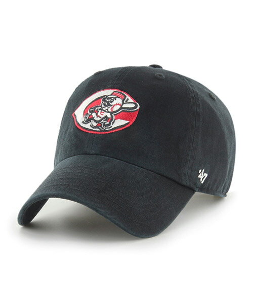 Rakuten - 47BRAND Reds '47 CLEAN UP Black REDS 47 CLEAN UP クリーンナップ ブラック 黒 47ブランド MLB ハット キャップ 帽子 メンズ 男性 レディース 女性 ワンサイズ フリーサイズ ヨンナナ 国内正規品 国内正規販売店 47A B-RGWSC07GWS-BK