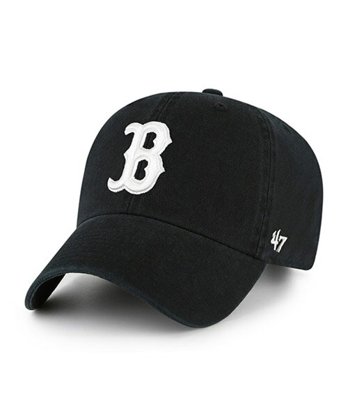 47BRAND ボストン・レッドソックス 47 CLEAN UP RED SOX BLACK 47 CLEAN UP クリーンナップ ブラック 黒 47ブランド MLB ハット キャップ 帽子 メンズ 男性 レディース 女性 ワンサイズ フリーサイズ ヨンナナ 国内正規品 国内正規販売店 [47A B-NLRGW02GWS-BKB]