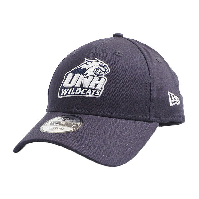 Rakuten - [即納] NEW ERA ニューエラ NCAA ニューハンプシャー大学 ワイルドキャッツ キャップ ネイビー 紺 9FORTY 940 調整可 ユニセックス 帽子 野球帽 UNH ロゴ 刺繍 アメカジ おしゃれ