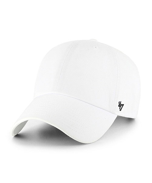 Rakuten - 47BRAND FLAT '47CLEAN UP BLANK WHITE 47 CLEAN UP クリーンナップ ホワイト 白 47ブランド MLB ハット キャップ 帽子 メンズ 男性 レディース 女性 ワンサイズ フリーサイズ ヨンナナ 国内正規品 国内正規販売店 47A BL-GW00GWSNL-WHB