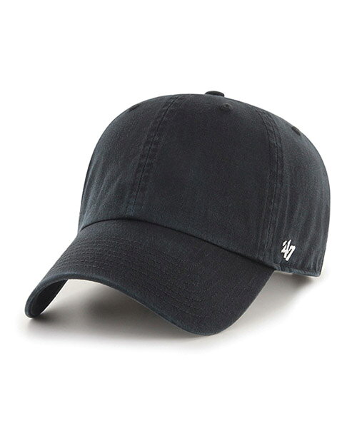 Rakuten - [即納]47BRAND FLAT '47CLEAN UP BLANK BLACK 47 CLEAN UP クリーンナップ ブラック 黒 47ブランド MLB ハット キャップ 帽子 メンズ 男性 レディース 女性 ワンサイズ フリーサイズ ヨンナナ 国内正規品 国内正規販売店 47A BL-GW00GWSNL-BK