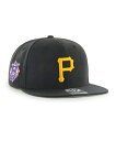 47BRAND ピッツバーグ・パイレーツ Pirates Sure Shot '47 CAPTAIN Black PIRATES キャプテン ブラック 黒 47ブランド MLB ハット キャップ 帽子 メンズ 男性 レディース 女性 ワンサイズ フリーサイズ ヨンナナ 国内正規品 国内正規 47A B-SRS20WBP-BKF