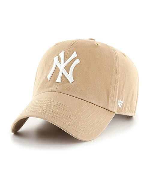 Germany （Clubs） - 47BRAND ニューヨーク・ヤンキース 47 CLEAN UP YANKEES KHAKI 47 CLEAN UP クリーンナップ カーキ 茶 47ブランド MLB ハット キャップ 帽子 メンズ 男性 レディース 女性 ワンサイズ フリーサイズ ヨンナナ 国内正規品 国内正規販売店 47A B-RGW17GWS-KHA