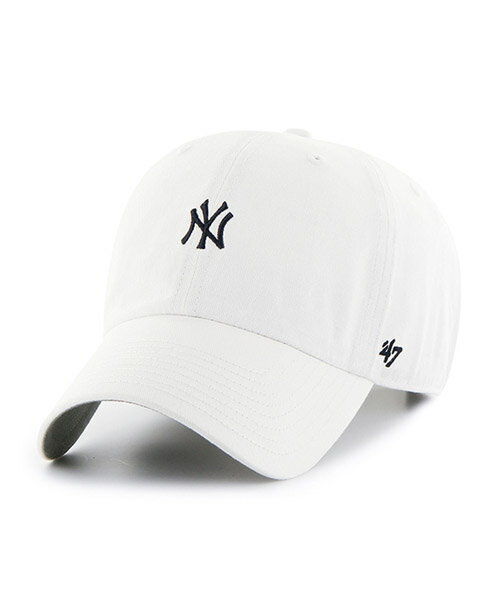 Rakuten - 47BRAND ニューヨーク・ヤンキース BR '47 CLEAN UP YANKEES WHITE 47 CLEAN UP クリーンナップ ホワイト 白 47ブランド MLB ハット キャップ 帽子 メンズ 男性 レディース 女性 ワンサイズ フリーサイズ ヨンナナ 国内正規品 国内正規販売店 47A B-BSRNR17GWS-WH
