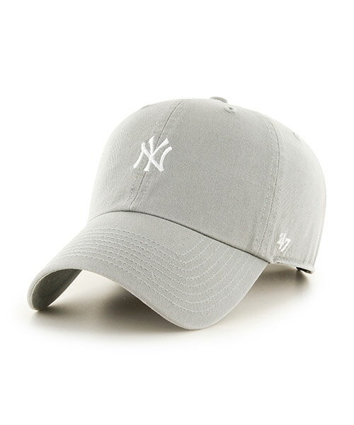 Rakuten - 47BRAND ニューヨーク・ヤンキース BR '47 CLEAN UP YANKEES GREY 47 CLEAN UP クリーンナップ グレー 灰 47ブランド MLB ハット キャップ 帽子 メンズ 男性 レディース 女性 ワンサイズ フリーサイズ ヨンナナ 国内正規品 国内正規販売店 47A B-BSRNR17GWS-GY