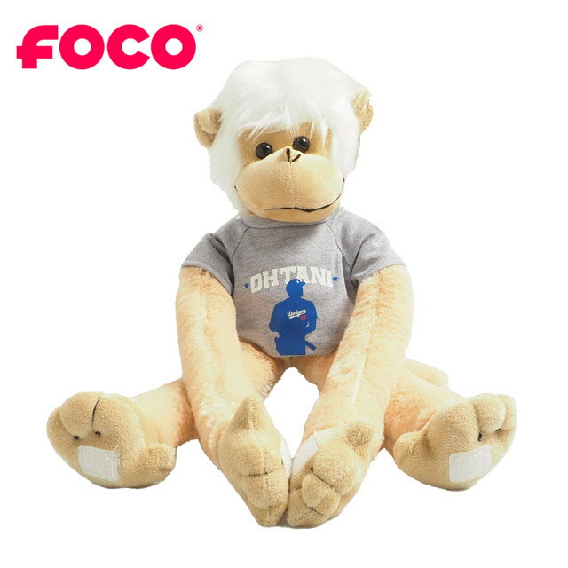 Rakuten - 【MLB公式グッズ｜FOCO】大谷翔平 ドジャース モンキー ぬいぐるみ Tシャツ 背番号17 シルエットデザイン 野球 観戦 応援グッズ プレゼント ギフト インテリア