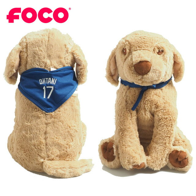 Rakuten - 【MLB公式グッズ｜FOCO】大谷翔平 ドジャース 犬 ドッグ ぬいぐるみ 約30cm バンダナ付き 応援グッズ 野球 ファン 観戦 お祝い 記念品 ギフト プレゼント インテリア