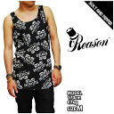 アウトレット　REASON CLOTHING HOMES FLORAL TANK TOPS BLACK WHITE リーズン ホームズ フローラル タンク ノースリーブ トップス ブラック 黒 ホワイト 白 メンズ レディース 男女兼用 ユニセックス REASONCLOTHING