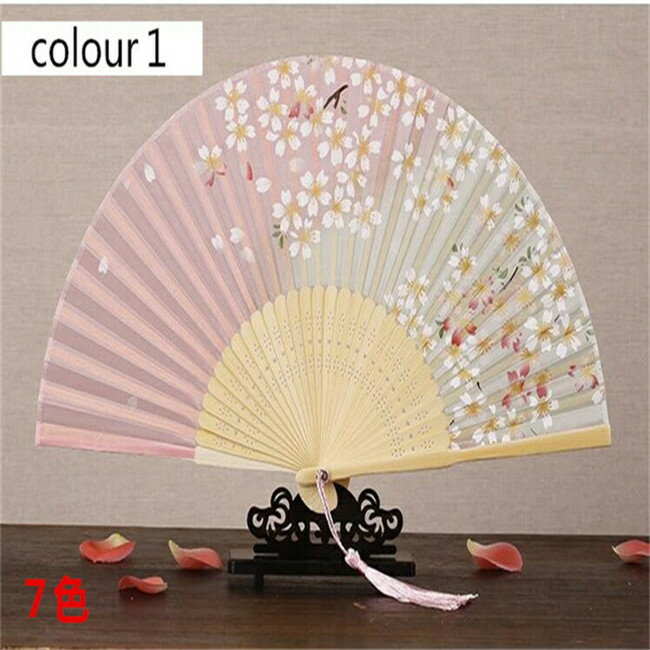 【店内全品！20%OFF発行中】扇子 レディース プレゼント 竹製 折りたたみ 和装小物 せんす シルク 花柄..