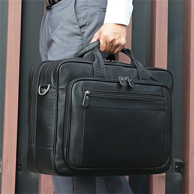 【送料無料】ビジネスバッグ トートバッグ メンズ ビジネストート ブラック トート 2way ビジネストート メンズバッグ 本革 ビジネス おしゃれ 大容量 出張 大きめ レザー A4 17インチpc収納 人気 通勤 通学 ギフト プレゼント キャリーバッグのバンドルに装着