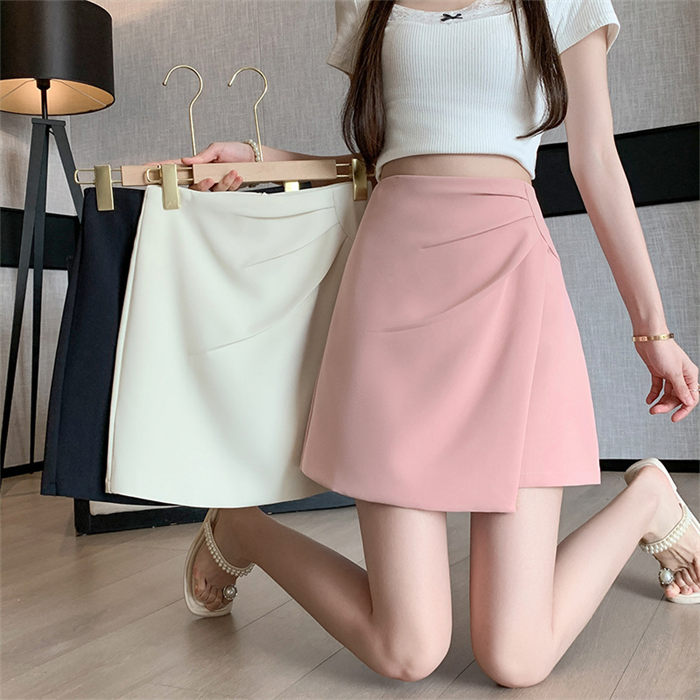 【期間限定20%OFFクーポン】ミニスカート レディース 無地 台形スカート Aライン ハイウエスト 大きいサイズ 春服 夏服 美人 細見せ 体型カバー 脚細 脚長 ミディアム 韓国 ファッション 美脚スカート お出かけ 女性 カジュアル 大人 ミニスカート 20代 30代 40代 50代