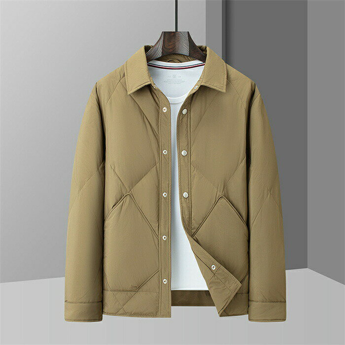 樂天商城 - 【期間限定20%OFFクーポン】ダウン ジャケット メンズ 暖かい ダウンコート メンズジャケット ポケット付き コート 無地 大きサイズ 冬 秋 冬服 男 かっこいい アウター ショートコート 父の日 防寒 敬老の日