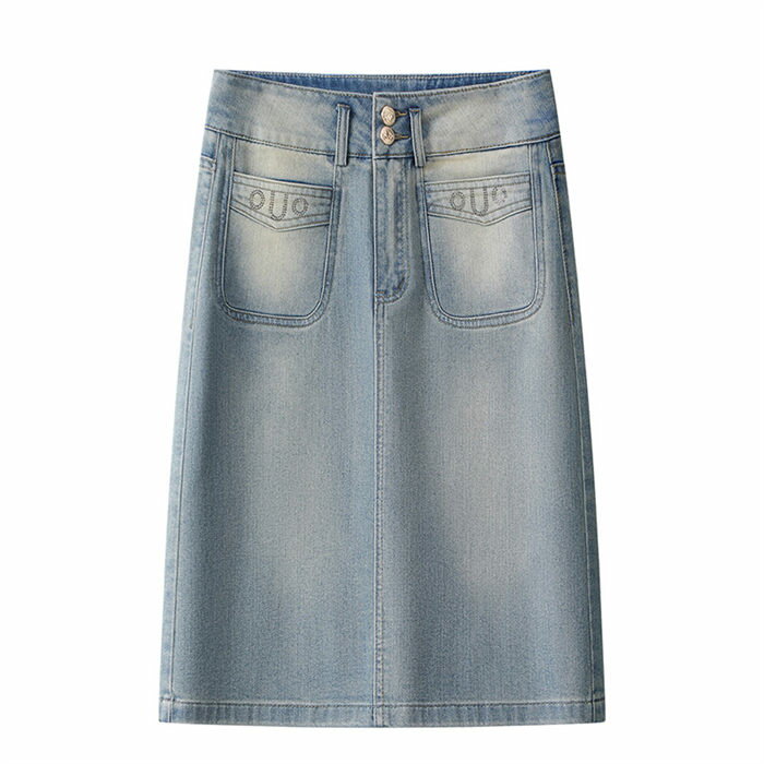 樂天商城 - スカート デニム レディース Aライン タイトスカート デニムスカート ロングスカート バックスリット 体型カバー カジュアル 大きいサイズ ミモレ丈 ハイウエスト 春夏 秋 おしゃれ シンプル 無地 ボトムス レディースファッション ナチュラル 20代30代40代