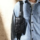 【期間限定!20%OFF発行中】ボディバッグ ワンショルダー メンズ レディース ミニボディバッグ バッグ タテ型 斜め掛け シンプル ポケット 旅行 本革 男...