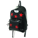 【OUTLET SALE】アンコキーヌ AnneCoquine エナメルスター リュックサック ブラック×レッド 2305-0204 プレゼント ギフト