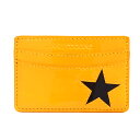 【OUTLET SALE】アンコキーヌ AnneCoquine カードケース エナメルスター イエロー×ブラック 2307-0602 プレゼント ギフト