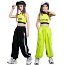 【新発売記念価格!】キッズダンス 女の子 セットアップ ダンス衣装 子供服 パンツセット 夏 タンクトップ 夏用 袖なし 肩出し 可愛い 女の子 長ズボン ホワイト 110-170cm 大人っぽい ワイドパンツ 韓国ファション 2点セット リゾート 普段着 旅行 演出