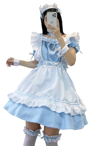 【新発売記念価格!】メイド服 セクシー コスプレ衣装 ロリータ レディース エプロン ドレス アリス風 コスチューム 仮装 学園祭 【新発売記念価格!】メイド服 セクシー コスプレ衣装 ロリータ レディース エプロン ドレス アリス風 コスチューム 仮装 学園祭