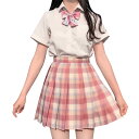 【新発売記念価格!】プリーツスカート JK制服 2点セット チェック柄 制服 学生服 スクールスカート スクールリボン 中学生 高校生 学園祭 文化祭 仮装 R...
