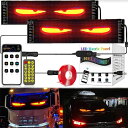 【新発売限定記念価格!】デビルアイ led ライト 車 スクリーン トラック DIYテキストパターンダイナミックLEDスマートカラフルアイランプソフトスクリーン、車トラック窓用アプリコントロール付き、LED表示画面、ledテープライト