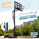 【新発売限定記念価格!】バスケットゴール 屋外 家庭用 230・305cm 高さ6段調節 ミニバス対応 ゴール バスケ
