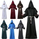 【246時間限定価格】ハロウィン 衣装 メンズ レディース コスプレ cosplay 仮装 フード付き コート 大人 キッズ 魔法使い ローブ 悪魔 サタン デ...