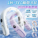 【新発売限定記念価格!】ネッククーラー 冷却プレート付き 首掛け扇風機 半導体冷却 扇風機 静音 ネックファン 100段階風量 節電 熱中症対策 屋外 プレゼン...