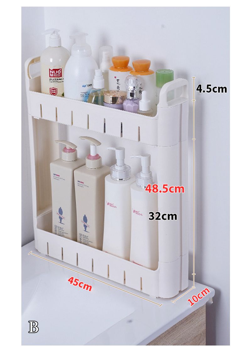 キッチンラック キッチンワゴン スリム 洗濯機 トイレ 省スペース 幅9cm キャスター付 ランドリー 台所用品 洗面所 隙間収納 調味料収納ラック solvain-10014597 ソルベイン サンプル画像3