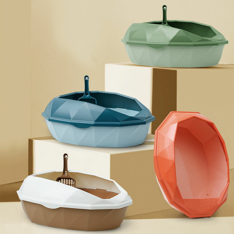 【BLACK FRIDAY限定クーポン】全4カラー 48*38*20cm 猫トイレ キャットトイレ ネコトイレ 本体 猫トイ..