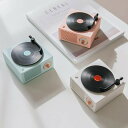 【限定特価4922円→4066円 17%OFF 9/11まで】スピーカー bluetooth 高音質 レトロ ワイヤレススピーカー コンパクト インテリア 充電式 卓上 スマホ レコード型 おしゃれ かわいい