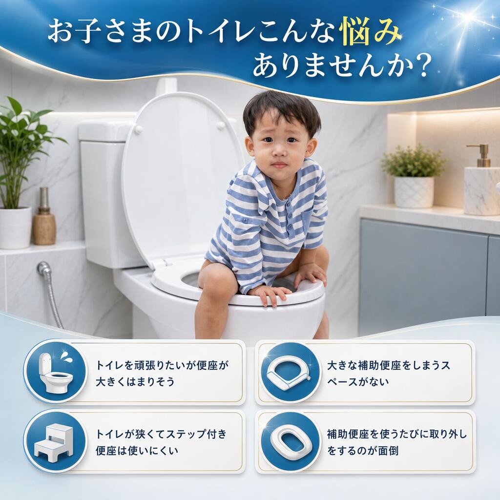 ソルベインの【新発売限定記念価格！】補助便座 折りたたみ 携帯 収納 便座 吸盤 おまる おしっこガード トイレ 練習 トイレトレーニング トイレ補助 持ち運び 便座 折りたたみ便座 おしゃれ 子供 男の子 女の子 子供 吸盤付き トイトレ トイレ補助 幼児｜アングル2
