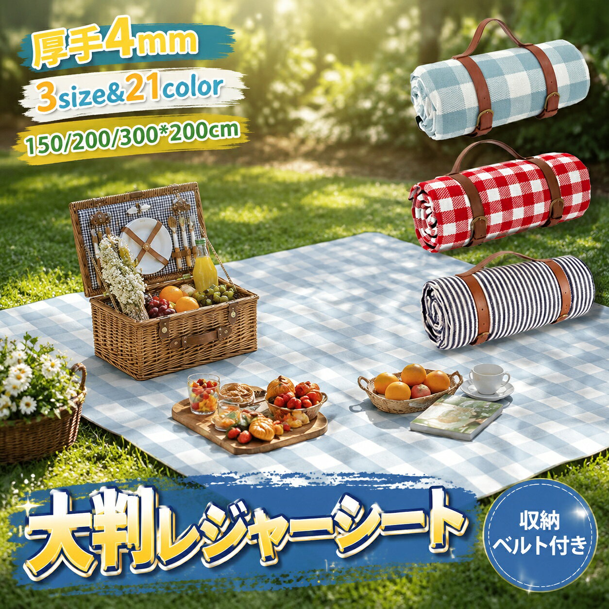 【新発売限定記念価格！】ピクニックシート レジャーシート レジャーマット キャンプ テントイン インテント レジャー バーベキュー BBQ お花見 行事 行楽 運動会フリーマーケット 海水浴 釣り ピクニック 遠足 森林浴 公園 便利 使いやすい キャンピング ソロキャンプ