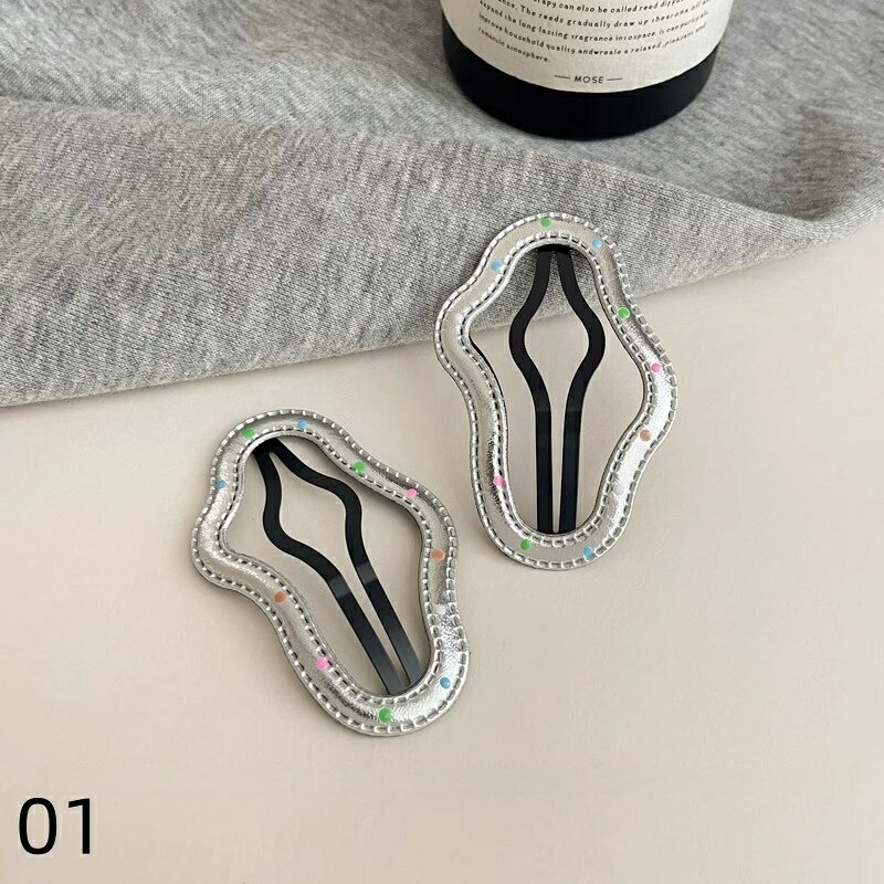 ヘアピン 2本セット ヘアアレンジ 17色 パッチンピン ヘアアクセサリー パッチン留...