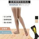 医療用 着圧ソックス むくみ オープントゥ ニーハイストッキング 弾性ストッキング VENOFLEX ヴェノフレックス Kokoon コクーン 20-36mmH...