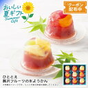 【早割クーポン&P2倍】お中元 送料無料 【包装/のし印字OK】<ひととえ>贅沢フルーツの水ようかん夏デザート ひんやり 和菓子 フルーツギフト お茶会