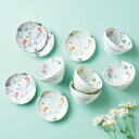 <coco.a>小鳥ボウル&プレート10ピースセット T-2015307003おしゃれ 食卓 磁器 デザート おもてなし お祝い プレゼント 内祝い お返し 記...