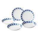 <モズ>カレー皿5枚セット 50139北欧デザイン おしゃれ 食器 磁器 カラフル お祝い プレゼント 内祝い お返し 記念品 景品 自宅用