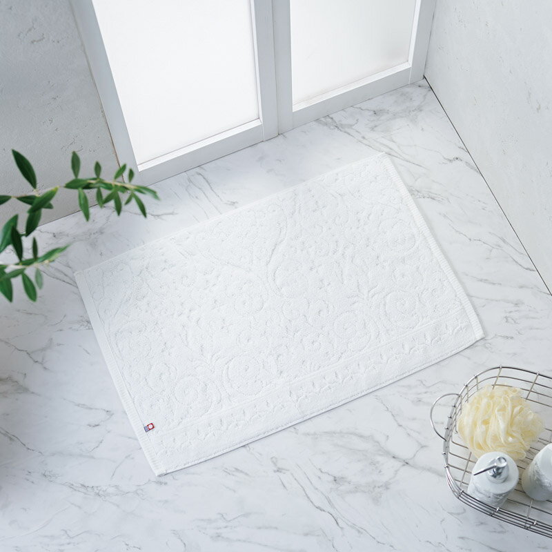 ＜今治プリマクラッセ＞ホテルバスマット2P IHB-505おしゃれ バスマット 清潔感 幾何学模様 旅行 お祝い プレゼント 内祝い お返し 記念品 景品 自宅用