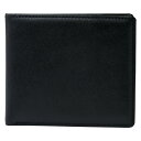 <良品工房>日本製牛革二つ折り財布(ブラック) K18-245高級 財布 コンパクト シンプル プレゼント お祝い プレゼント 内祝い お返し 記念品 景品 自...